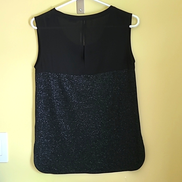 Sparkly black sleeveless top - Picture 3 of 6